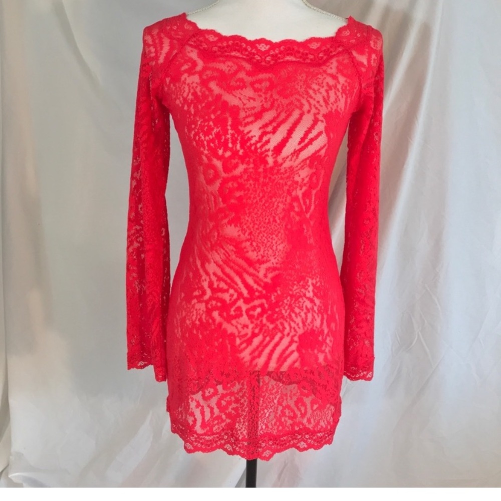 Victoria’s Secret Red Lace Mini Dress